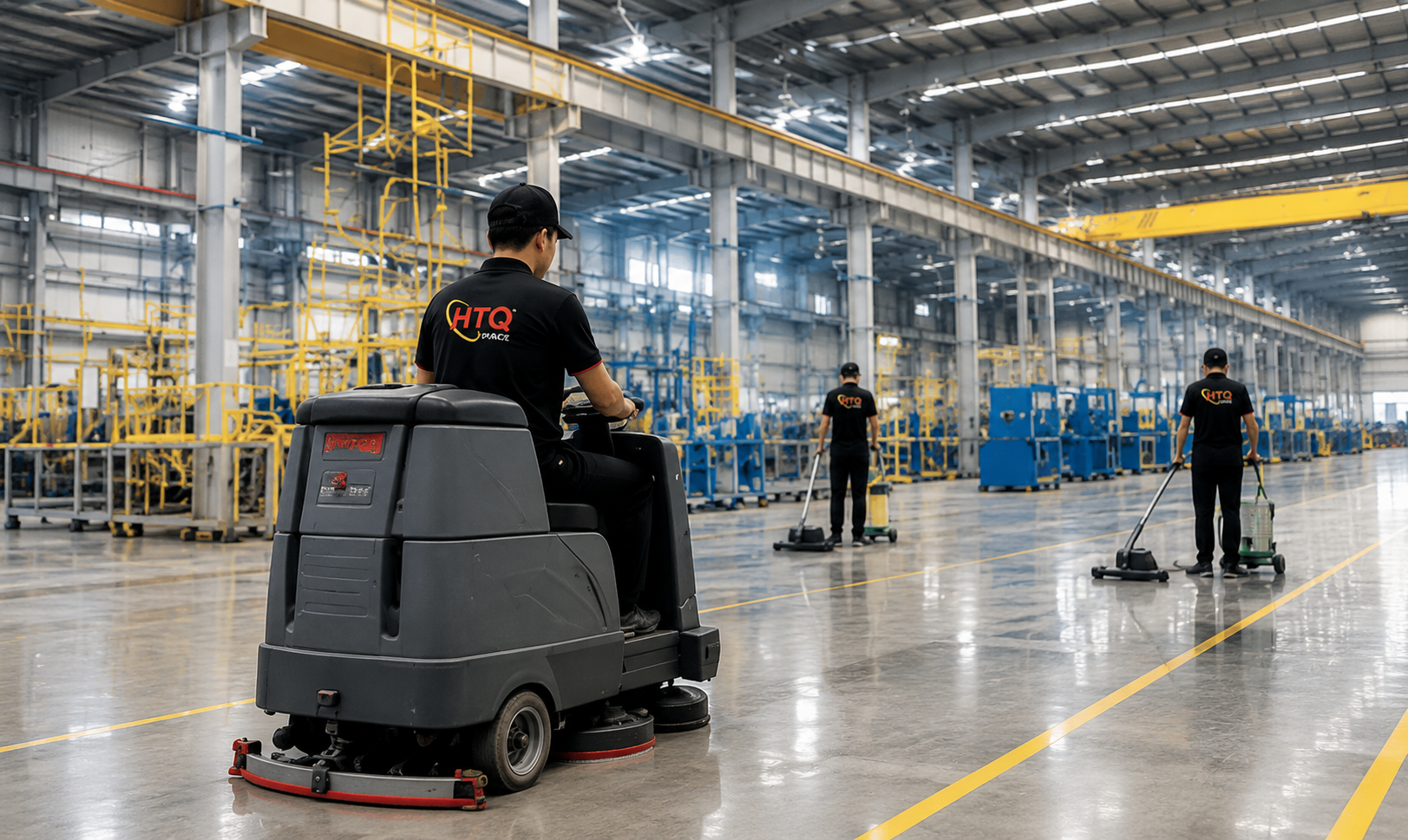 Vệ sinh nhà xưởng quy mô lớn