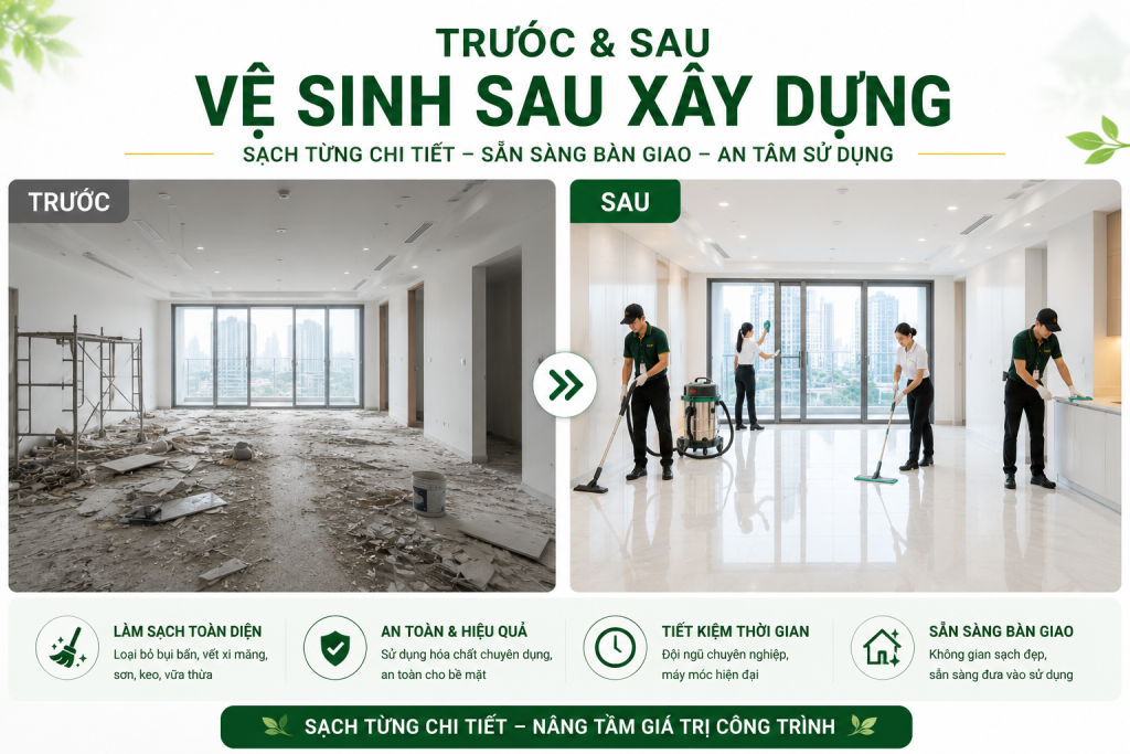 Vệ Sinh Sau Xây Dựng
