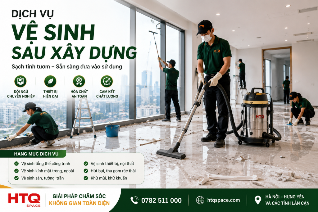 Vệ Sinh Sau Xây Dựng